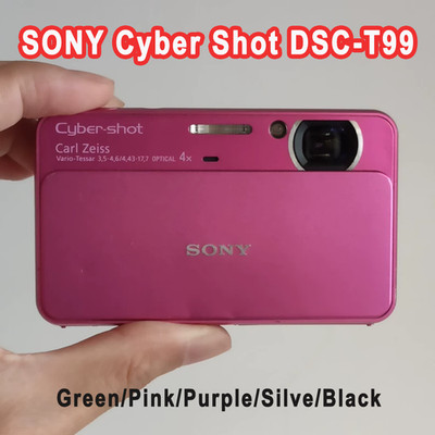 SONY Cyber Shot DSC-T99 14.1MP 4x Optical Zoom Digital Camera W/Accessories