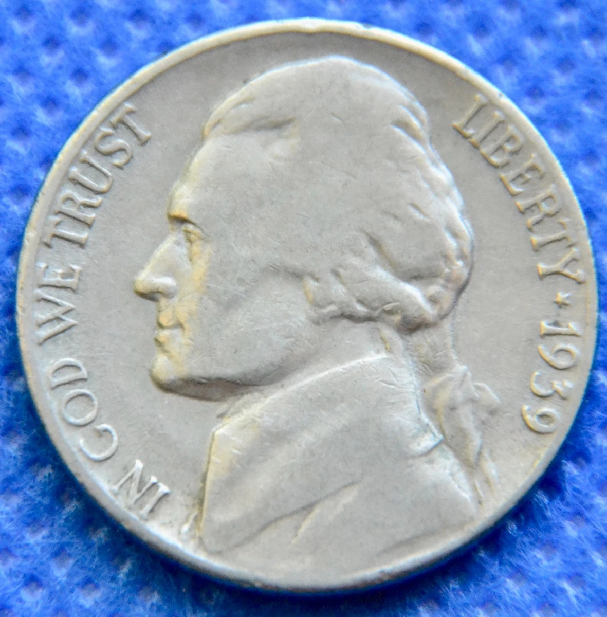 1939 杰斐逊镍币美国错误硬币| eBay