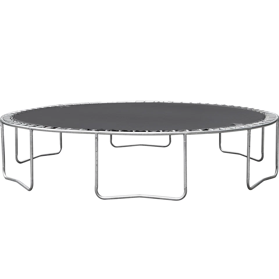 Trampolín avanzado con recubrimiento en polvo de 14 pies con inflador de aro de baloncesto y escalera Foto 3 de 4