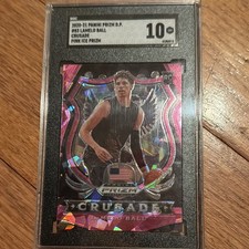 Panini Prizm LaMelo Ball Crusade Pink Ice Prizm SGC 10 2020-21