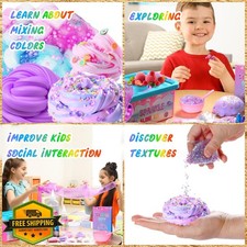 inksbui Confetti Slime Kit Crunchy Foam Jelly for Kids Party Favors