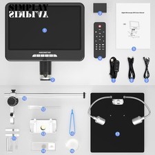 Andonstar AD207S-10Pro 10"Screen Digital Microscope for Electronics Soldering