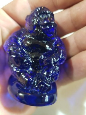 BOYD GLASS SONNY GORILLA COBALT BLUE B IN DIAMOND SOLID GLASS