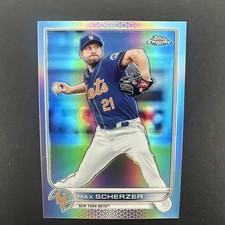 2022 Topps Chrome Max Scherzer #66 Refractor New York Mets