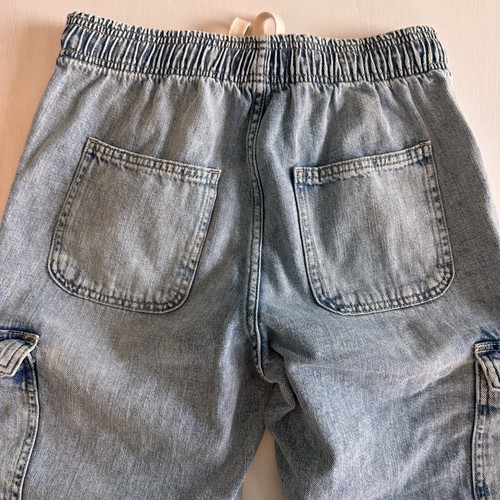 Joggers cargo Gap donna Easy Jean denim elastico in vita con coulisse taglia small - Foto 9 di 13