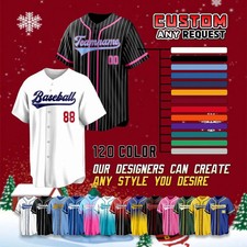 Custom Baseball Jersey Printed - Stitched, Personalized Team Name & Number #9