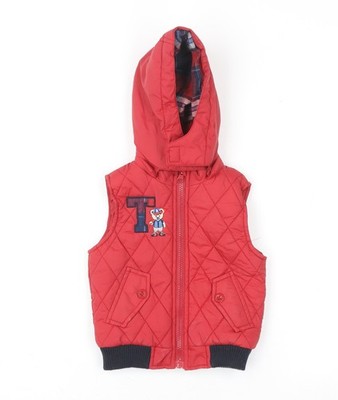 Unisex Baby & Kleinkind UK Größe 6-9 Monate Tom & Kiddy rot Steppmantel