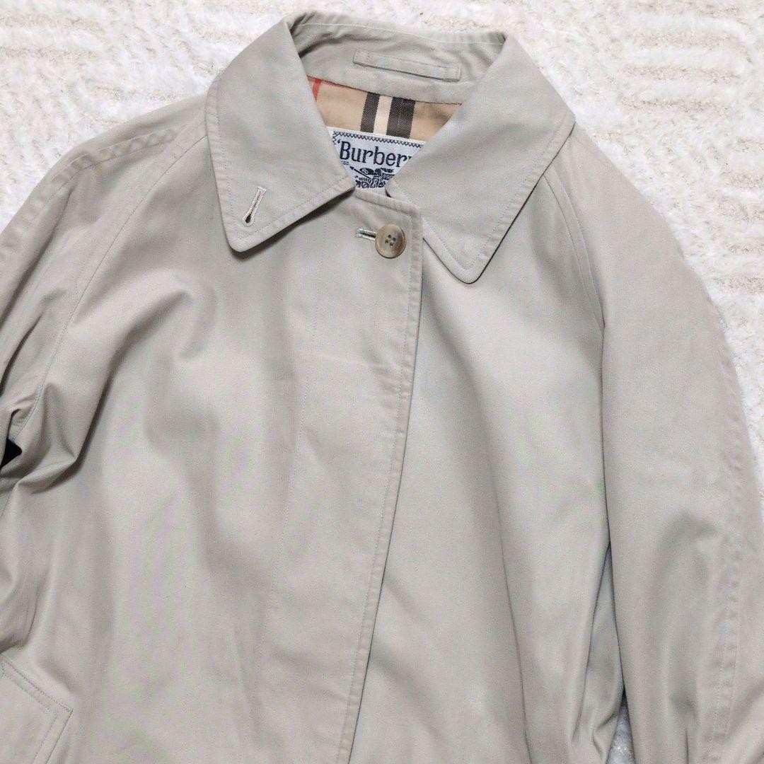Burberry ivory trench coat with Nova check lining Vintage rare Men's From Japan thumbnail 3