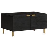 Couchtisch Schwarz 80X50X40 Cm Spanplatte