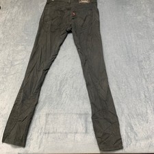 Levi s 510 Super Skinny Jeans Men 30x32 Black Denim Stretch Dark Wash Streetwear