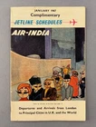 Jetline Schedules Airline Timetable January 1967 Air India Maharaja BOAC VC10