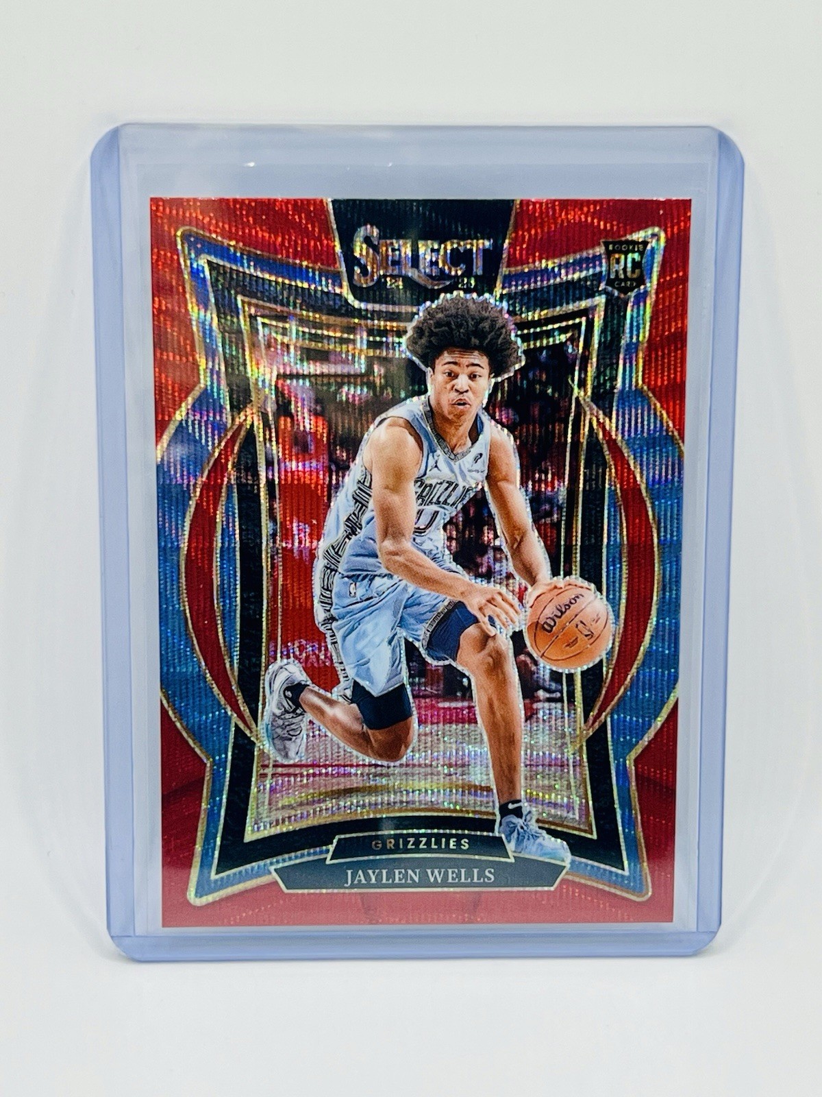2024-25 Panini Select - Concourse Jaylen Wells #79 Red Wave Prizm (RC)