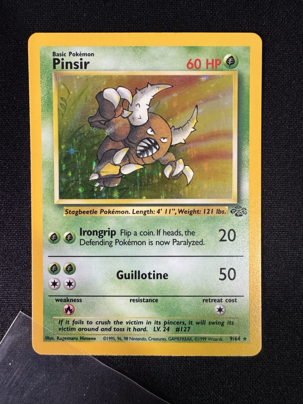 Pokémon TCG Pinsir Jungle 9/64 Holo Unlimited Holo Rare NM