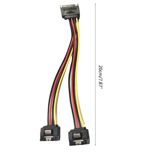 Serveur PC Ordinateur Disque Dur 15Pin 1 Mâle vers 2 Femelles Câble d'Alimentation Splitter - Photo 7/7