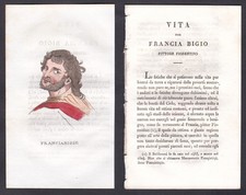 1820 Francesco Giudici Pittore Italiano Ritratto Incisione
