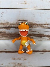 Dinosaur Train Orange T  Rex Plush Buddy Jim Henson PBS 2010 Learning Curve 8in