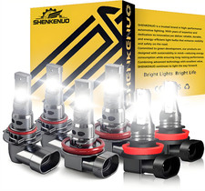 For Honda Pilot 2006-2018 Combo LED Headlight High Low Fog Light Bulbs Kit 6500K