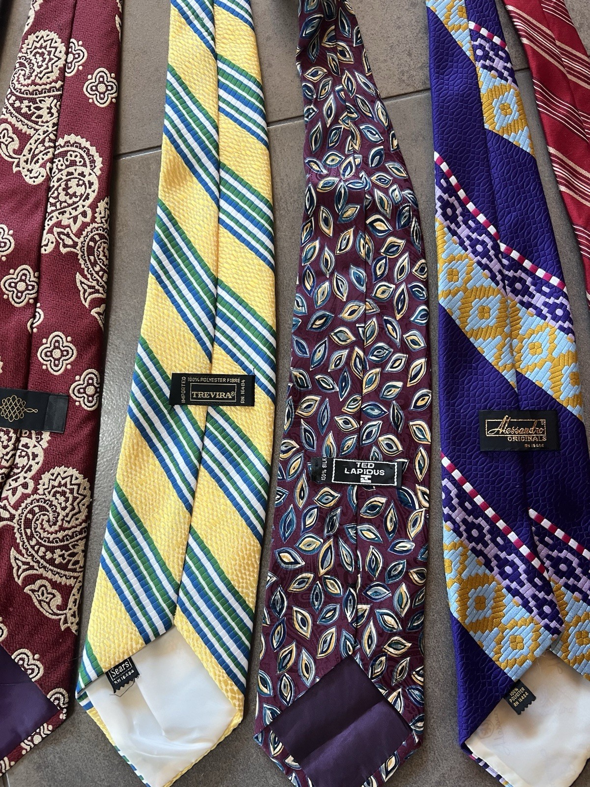 Vintage Bundle Men's Assorted Patterned Necktie C… - image 15