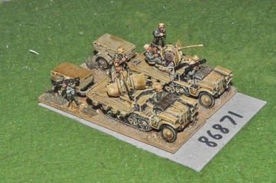 15mm WW2 / deutsch - Afrika Korps 2 Flugabwehrgeschütze - Fahrzeuge (86871)
