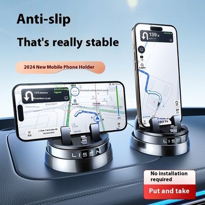 Automobile Instrument Panel 360 Degree Rotatable Non-slip Mobile Phone Holder 