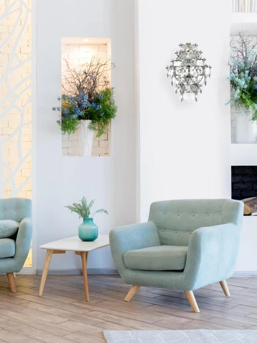 Elegant Lighting Adaline 18" Wall Sconce in Chrome - Picture 2 of 7