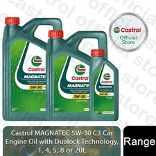 Castrol MAGNATEC 5W-30 C3 Car Engine Oil with Dualock Technology, 1,4,5,8 or 20L