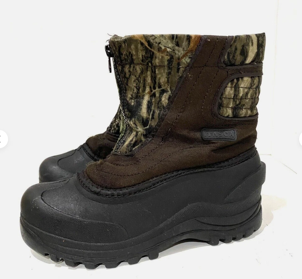 Itasca Snow Stomper II Juvenil 6 Camuflaje Caza Impermeable Invierno Botas Cremallera Frontal Foto 4 de 4