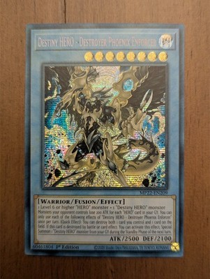 Yugioh SUNBLEACHED Destiny HERO - Destroyer Phoenix Enforcer - Prismatic Secret