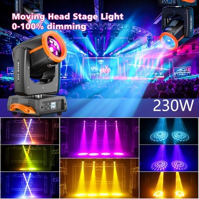 230W 7R 24 Prism Zoom Moving Head Light Beam Sharpy DMX Stage Light Disco Party
