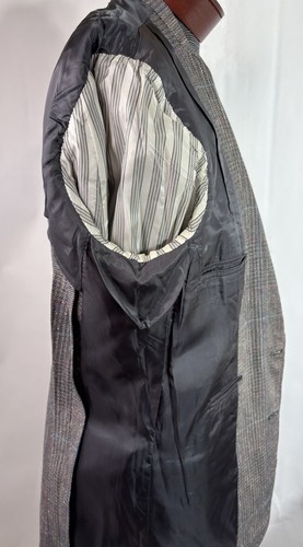 Vtg Mens 46L Brooks Brothers Blazer Sport Coat Jacket Wool Blend Check Plaid EUC - Picture 12 of 16