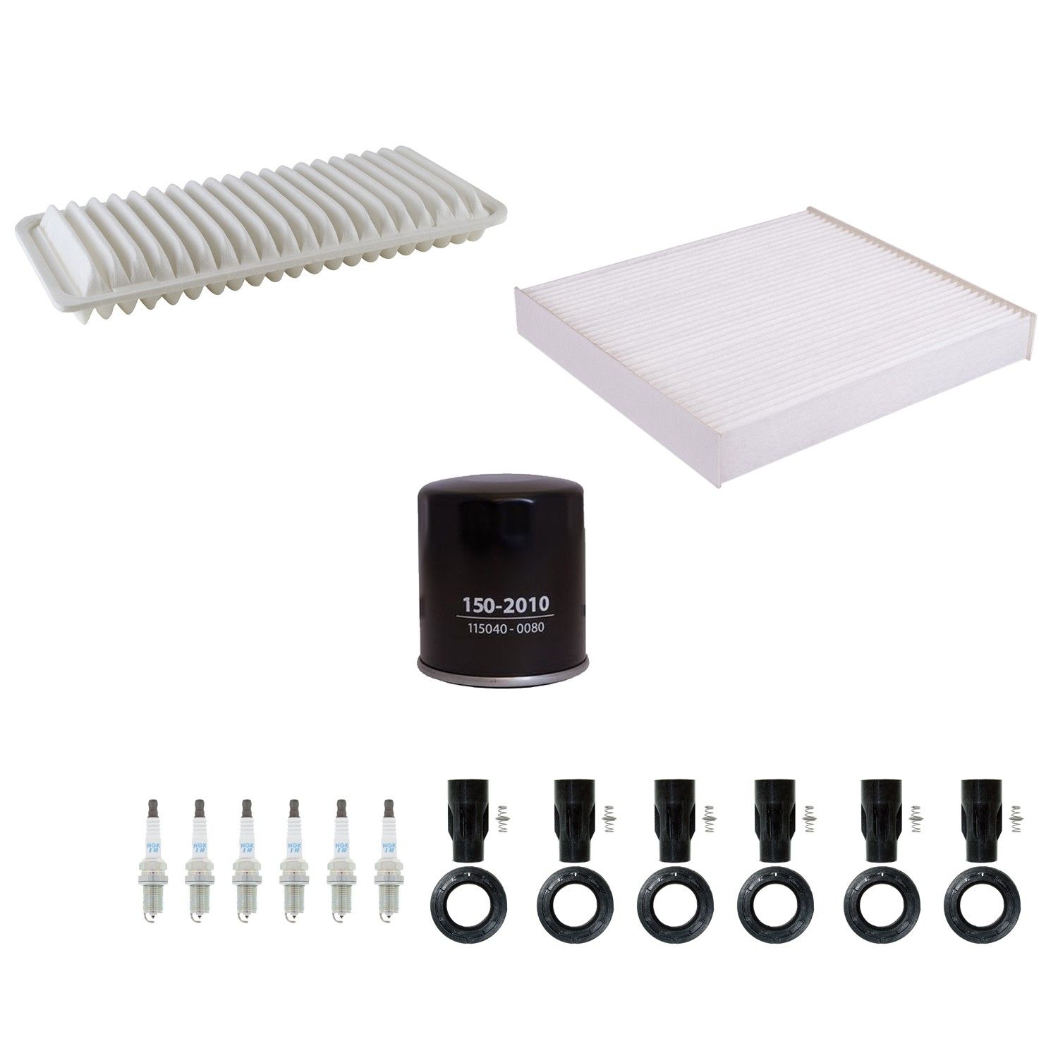 Denso Tune Up Kit NGK 6 Spark Plugs and Boots Kit for Highlander 3.3L V6 3MZ-FE