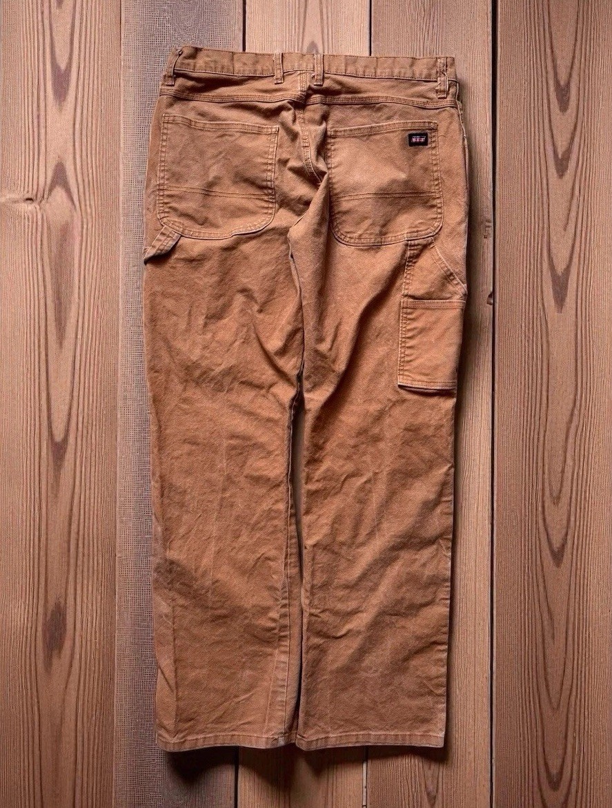 Vintage Y2K Skater Grunge 34x32 Tan Dickies Carpenter Pants Canvas
