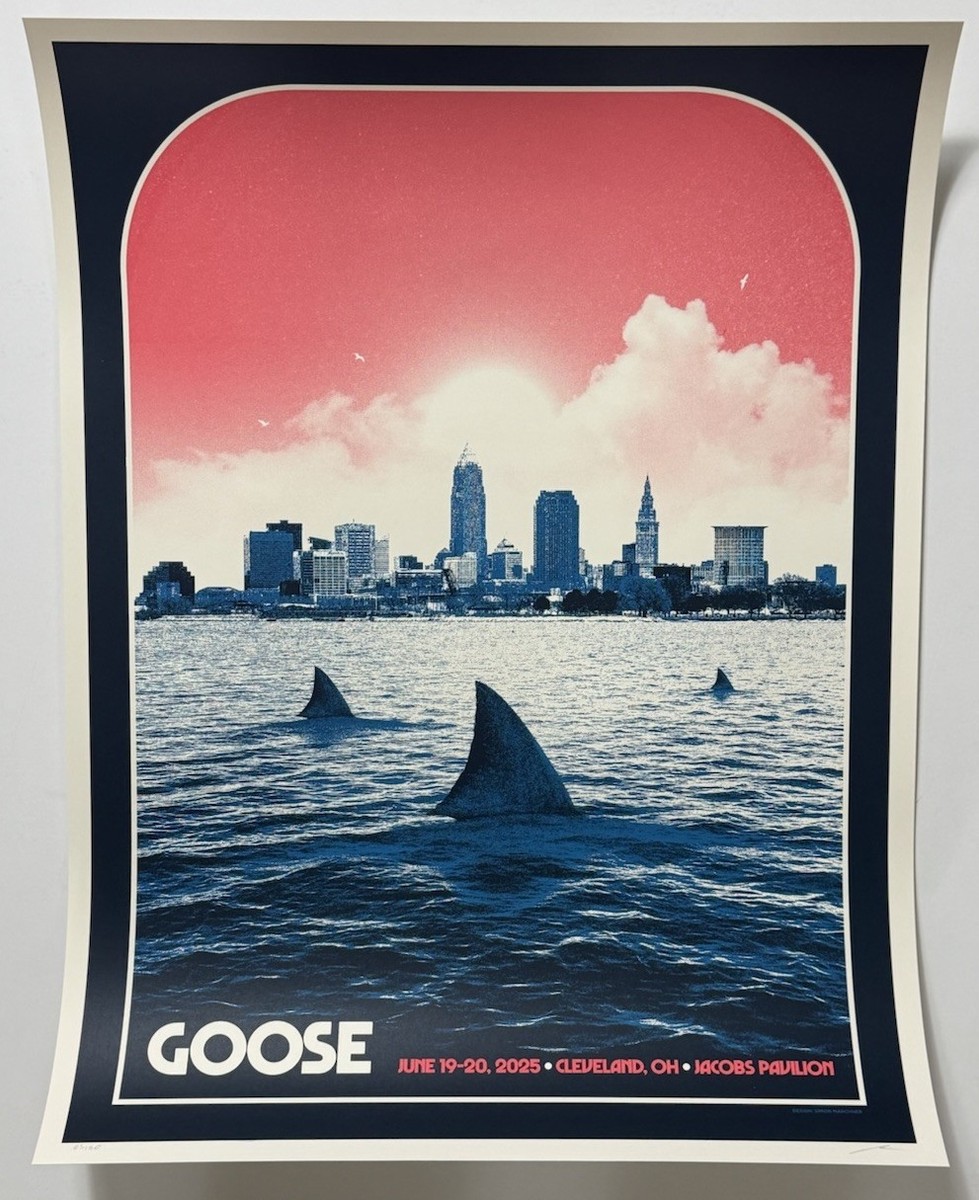 Goose The Band Concert Poster Cleveland OH Jacobs Pavilion 2025 S