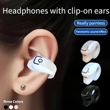 Wireless Clip-On Earbuds - Pain-Free Ear Clip Headphones, 3 Colors Optional NEW