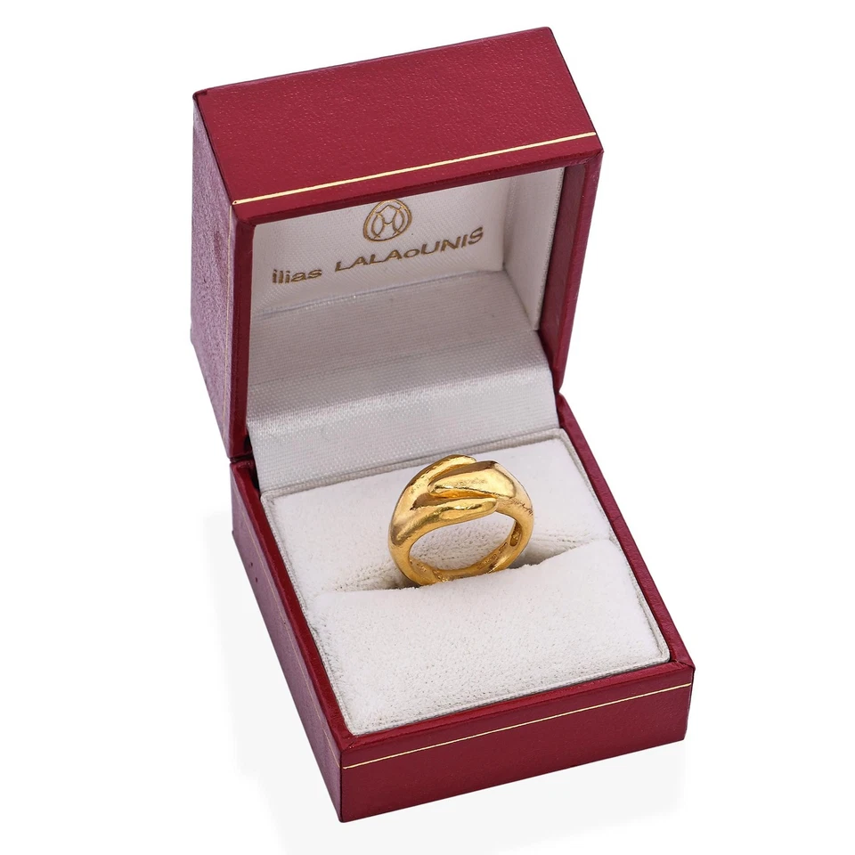 Lalaounis 18k Yellow Gold Organic Ring - Image 4 of 4