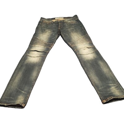 Express Denim Men's Size 32X31 Alec Super Skinny Fit Distressed