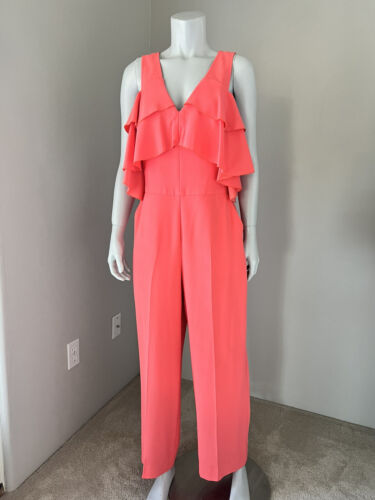 Trina Turk salmon colored jumpsuit size 8 - Picture 1 of 6