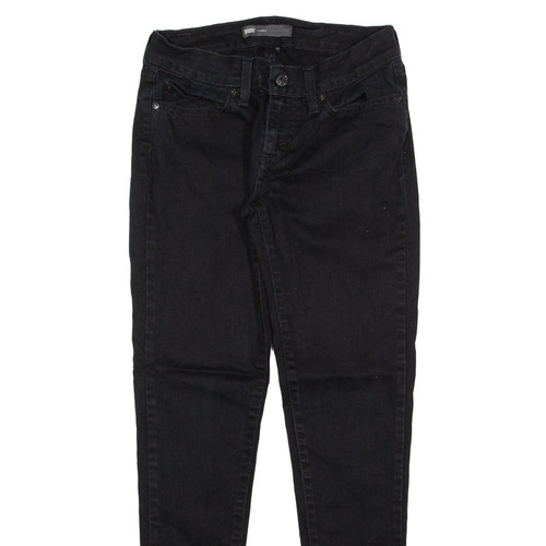 Pantalones de mezclilla ajustados negros ajustados para mujer LEVI'S W27 L29 - Imagen 2 de 6