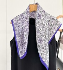 100 Mulberry Silk Scarf Women Square Wrap Neckerchief 26" Printing Bandana Q88