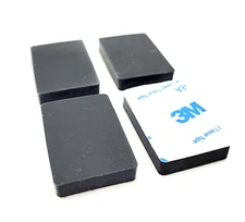 1 1/2" x 1" Rectangle Rubber Feet Bumper Spacer 3/16" Thick Base Protection Pads