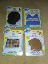 WEBKINZ Dog Cat Outfits Sealed w/ Online Code Ganz Kilt Skirt Vest Cords Witch