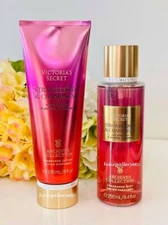 ORIGINAL Victoria's Secret Strawberries & Champagne Fragrance Mist & Lotion Set