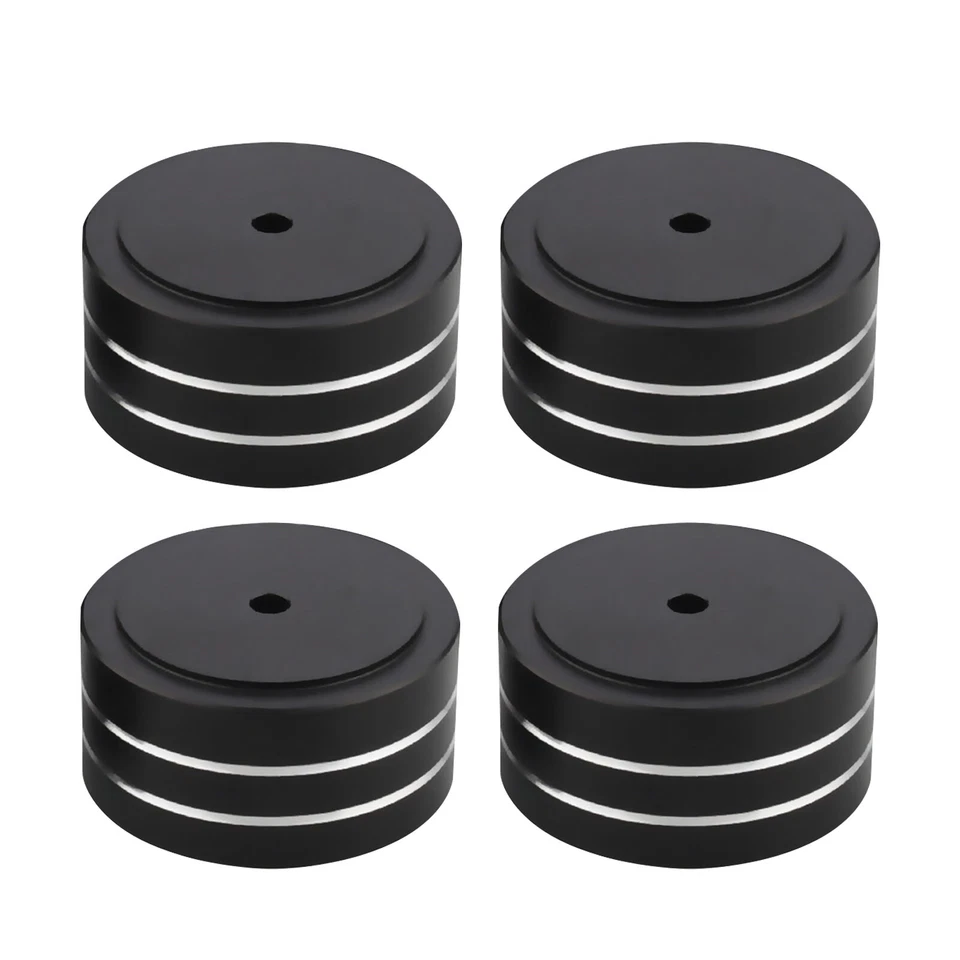 4X Aluminium HiFi Füße Pad Lautsprecher Verstärker Isolation Stand Füße Pad NEU - Bild 4 von 4