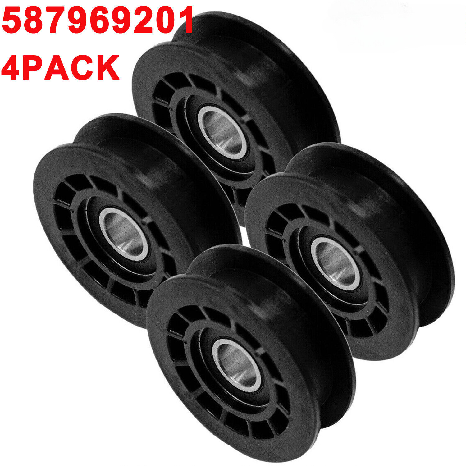 4PCS Idler Pulley Replacement for Husqvarna 587969201 5803643-01 596856602 596856601