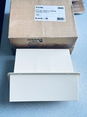 NEW Lambro 117W Off-White Almond Plastic Wall Exhaust Vent 3-1/4 In. x 10 In.