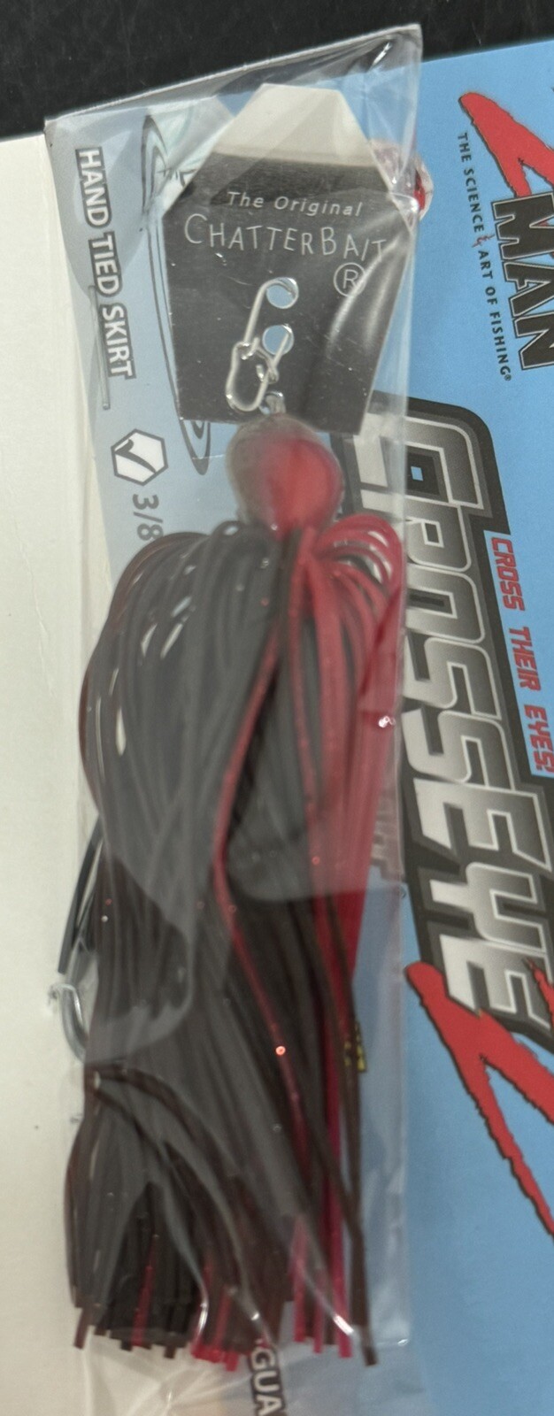 Z-Man Fishing CrossEyeZ ChatterBait 3/8oz Bladed Swim Jig Bass Lure, Chili Dog - Image 5