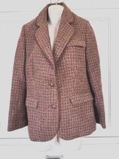 Fox Run Little Foxes Int'l Blazer Jacket NWOT Vtg 80s Wool Ginger Fit Waist
