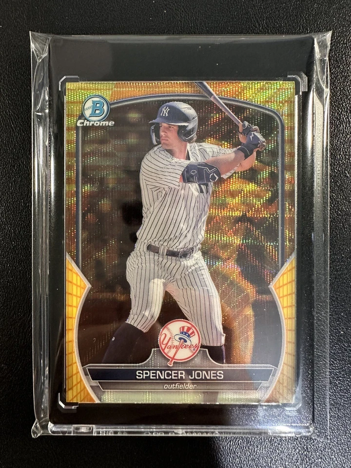 2023 Bowman Chrome Master Box Yellow/Orange Vapor S. JONES #BCP-178 #’d 29/75 - Image 3 of 3