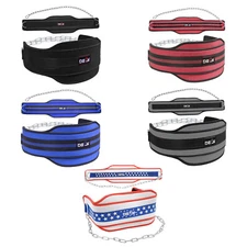 Weight Lifting Neoprene Dipping Belt Exercise Fitness Gym Body Building Belt New