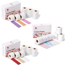 Thermal Sticker Paper Label Set for Phomemo M02S M02PRO Bluetooth Pocket Printer